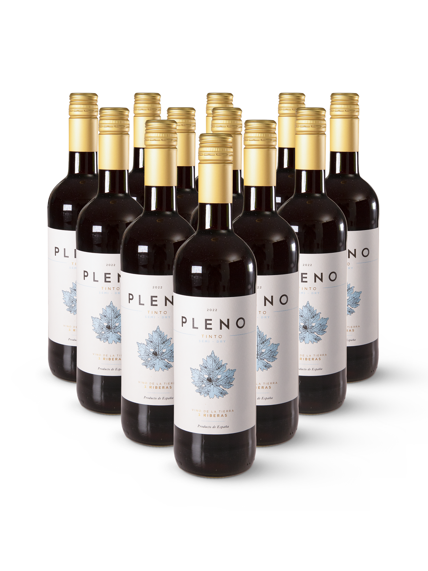 Produktbild des spanischen Rotweins Pleno Tinto – klassisches Design, fruchtiger Charakter