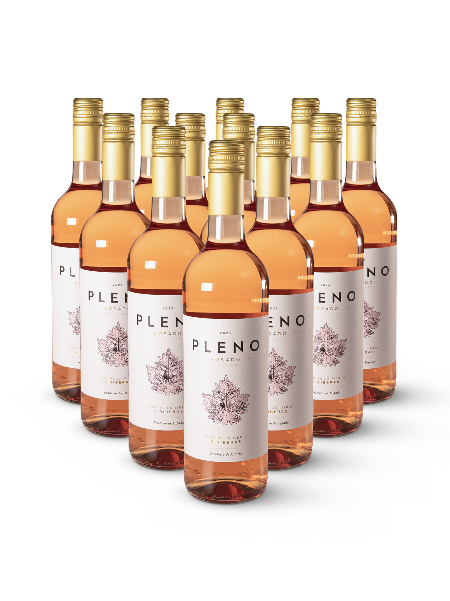 Pleno Rosado 12 – sommerlicher Roséwein in schlanker Flasche mit farbenfrohem Label