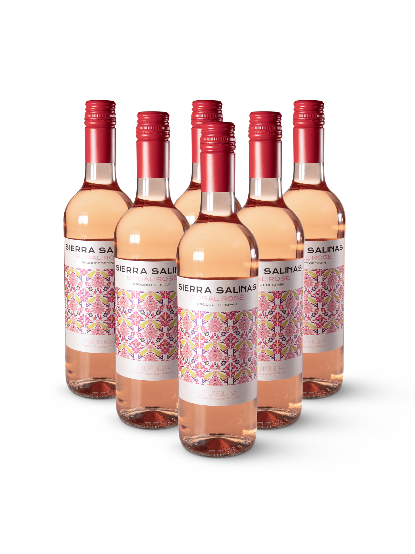 Sierra Salinas Bobal Rosé – stilvoller Roséwein mit frischem Etikett in klarer Präsentation