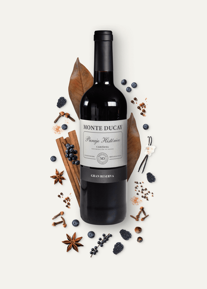 Monte Ducay Gran Reserva - Rotwein - Mit Zutaten abgebildet - CorkRebels